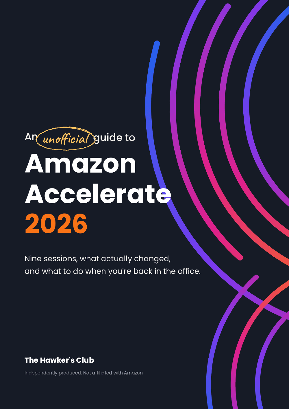 Cover of An unofficial guide to Amazon Accelerate 2026